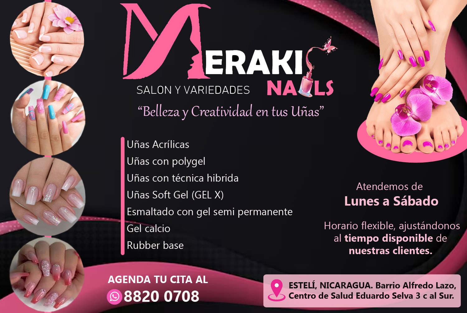 Meraki Nails Salon y variedadese